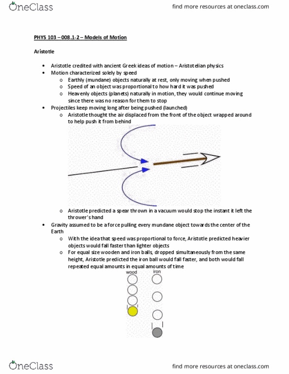 PHYS 103 Chapter 008.1-2: Models of Motion thumbnail