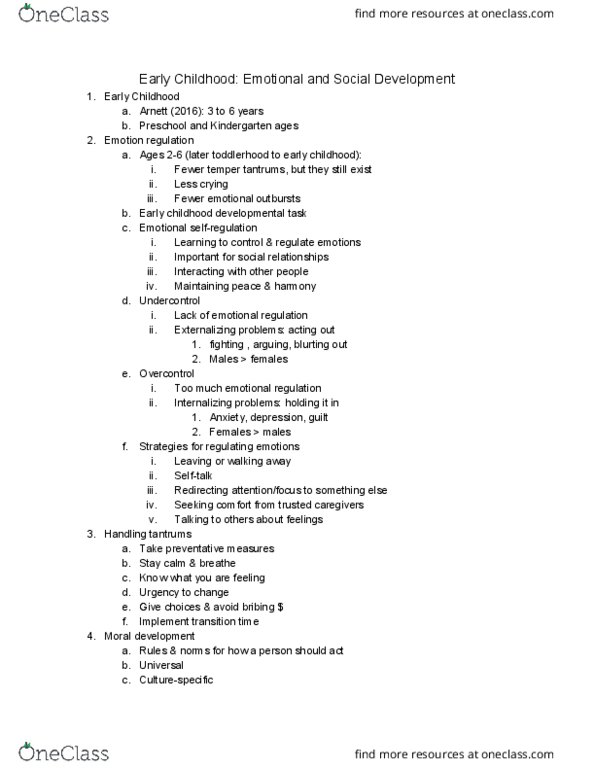 CYAF 160 Lecture Notes - Lecture 9: Parenting Styles, Relational Aggression, Corporal Punishment thumbnail