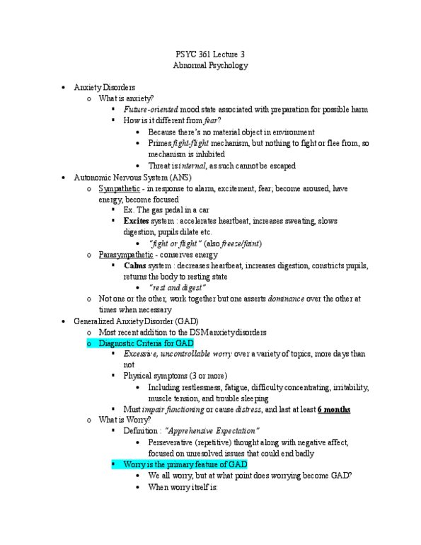 PSYC 361 Lecture Notes - Lecture 3: Codependency, Asian Americans, Panic Disorder thumbnail