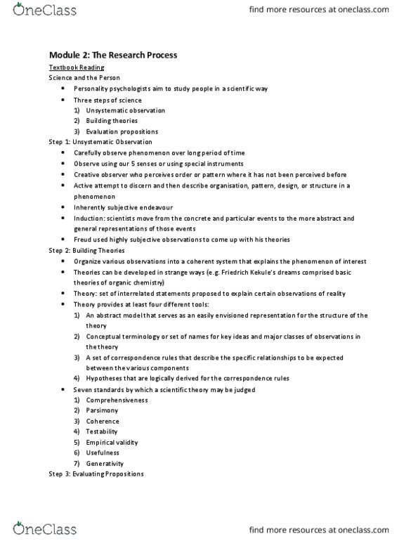 PSY 222 Lecture Notes - Lecture 2: Institute For Operations Research And The Management Sciences, Symbolic Interactionism, Metanarrative thumbnail