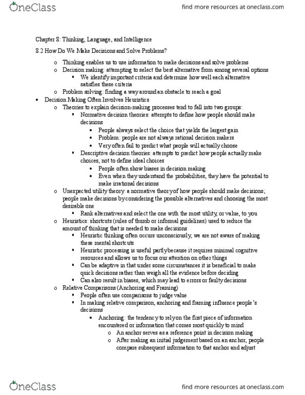 PSYCH 1000 Chapter Notes - Chapter 8.2: Electric Light, Affective Forecasting, Functional Fixedness thumbnail