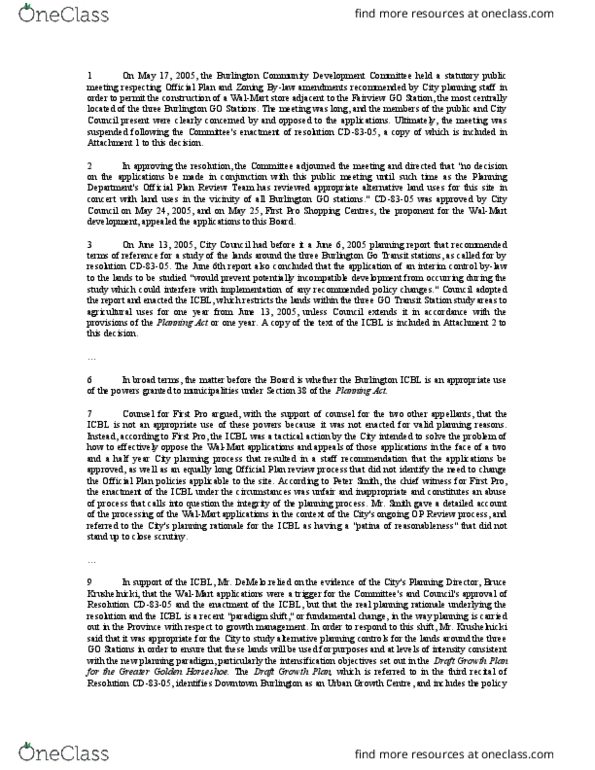 LAW 603 Lecture Notes - Lecture 5: Golden Horseshoe, Patina, Halton Hills thumbnail