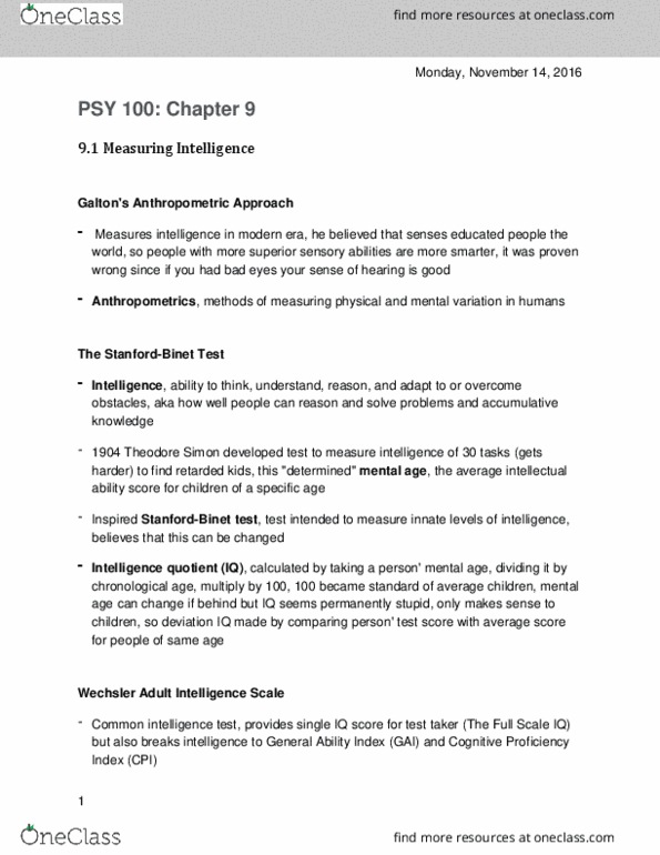 PSY100H1 Chapter Notes - Chapter 9: Cortisol, Environmental Noise, Saturated Fat thumbnail