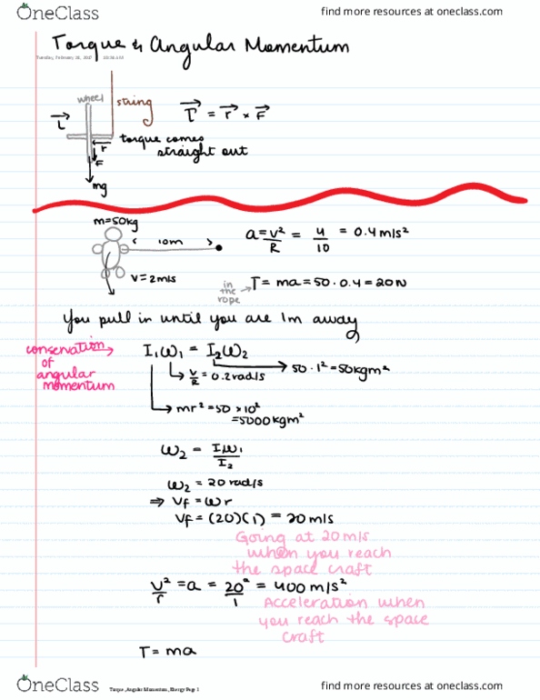 PHY 2060 Lecture 15: Torque, Angular Momentum, Energy thumbnail