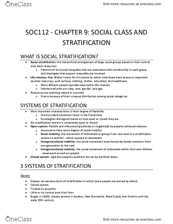 SOC 112 Chapter Notes - Chapter 9: Deskilling, Toyota Etios, Meritocracy thumbnail