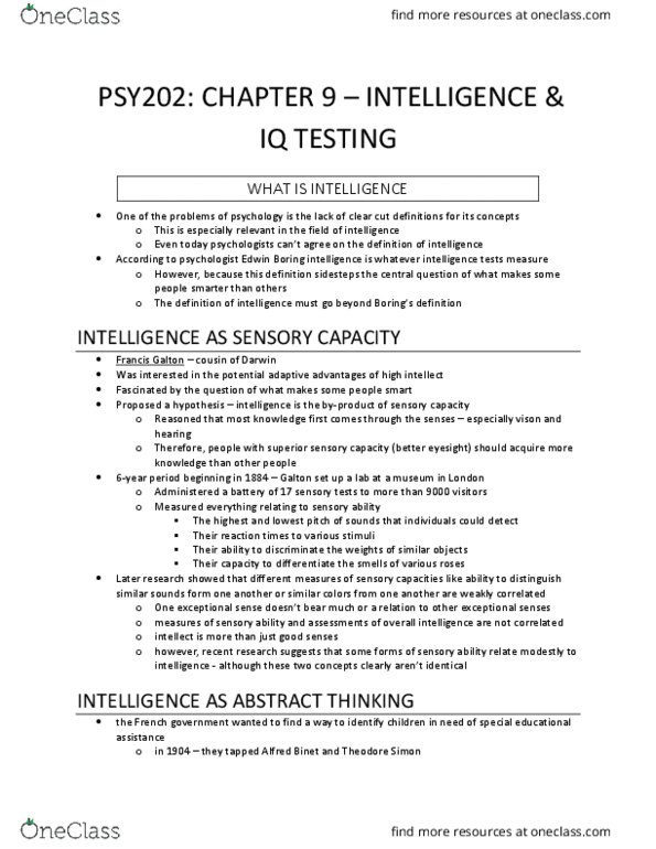 PSY 202 Chapter Notes - Chapter 9: Mental Rotation, Lawrence Summers, Stok thumbnail