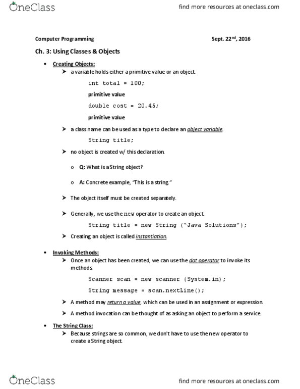 CS 121 Lecture Notes - Lecture 14: Application Programming Interface, Xml, String Literal thumbnail