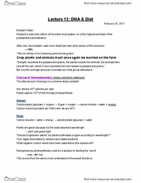 MCELLBI C44 Lecture Notes - Lecture 12: Agouti Gene, Neural Tube Defect, Leafy thumbnail