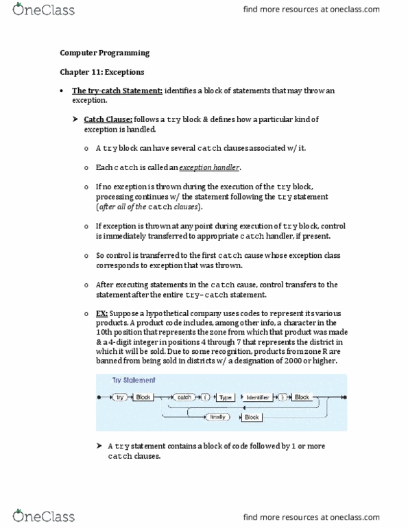 CS 121 Lecture 69: The try-catch Statement thumbnail