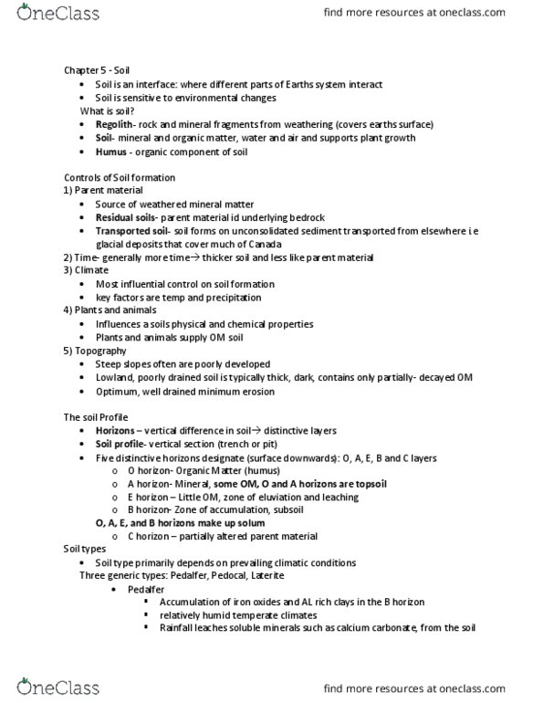 GL102 Lecture Notes - Lecture 4: Hardpan, Caliche, Red thumbnail