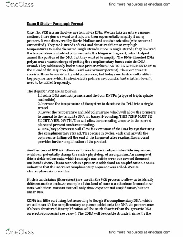 BIOL 401 Lecture Notes - Lecture 7: Base Pair, Oligocene, Ion Semiconductor Sequencing thumbnail