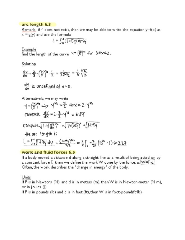 MAT134Y5 Lecture Notes - Riemann Sum, Farad thumbnail