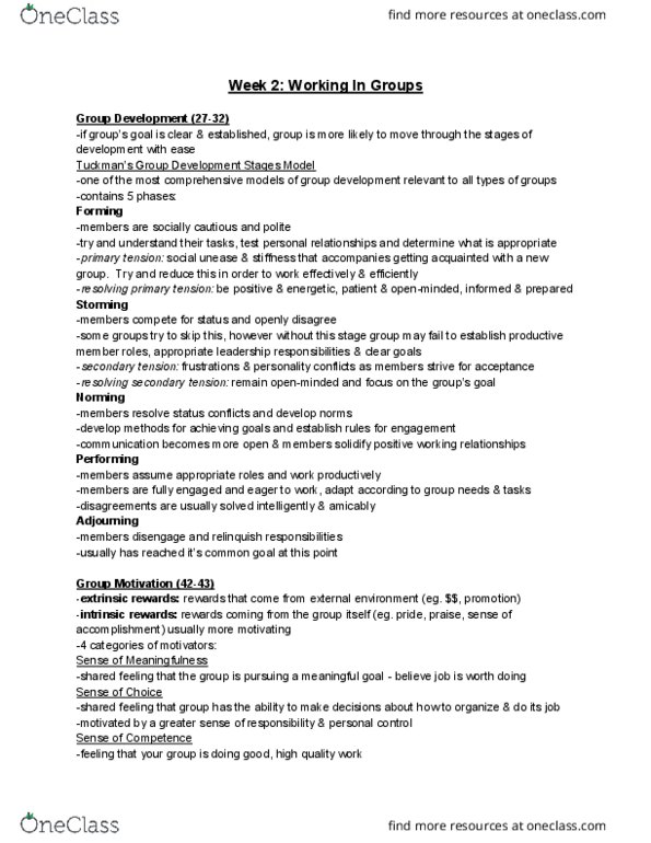 NURSING 1G03 Lecture 2: Week 2: Working In Groups thumbnail