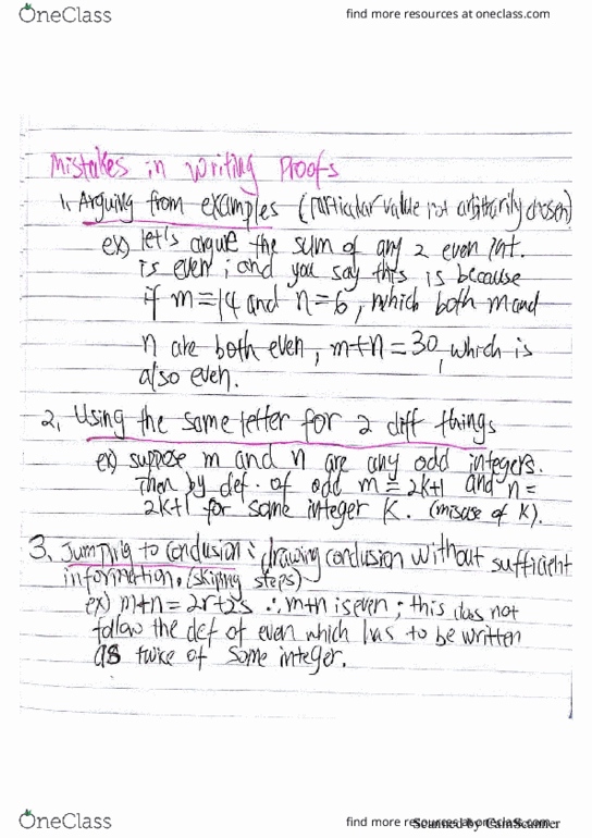 CISC 2100 Lecture 6: 3.2mistakes in proofs and disprove universal statement thumbnail