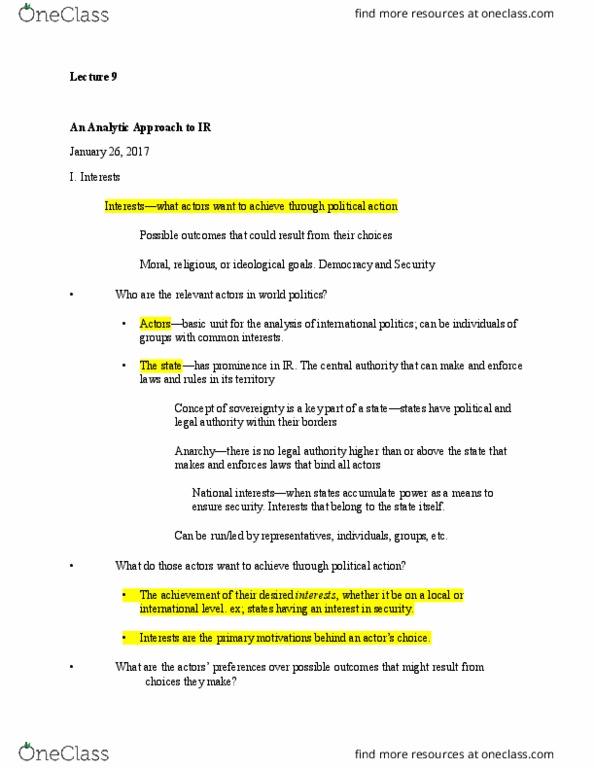 INR 2002 Lecture Notes - Lecture 9: Pareto Efficiency, Status Quo thumbnail