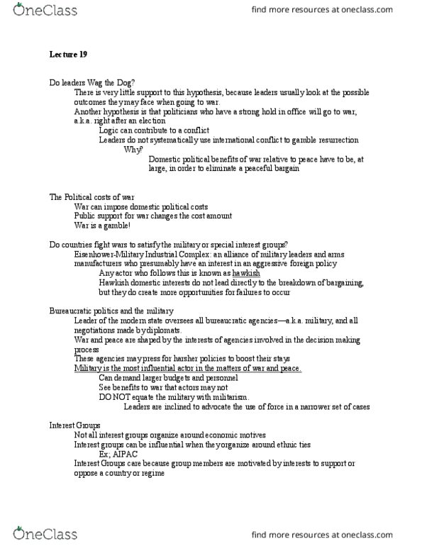 INR 2002 Lecture Notes - Lecture 19: Bureaucracy thumbnail