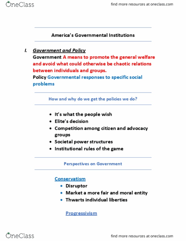 POSC 100 Lecture 6: PSOC-America’s Governmental Institutions thumbnail