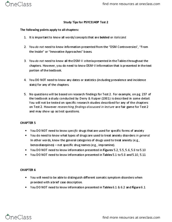 PSYC 3140 Lecture Notes - Lecture 7: Benzodiazepine, Bipolar Disorder thumbnail