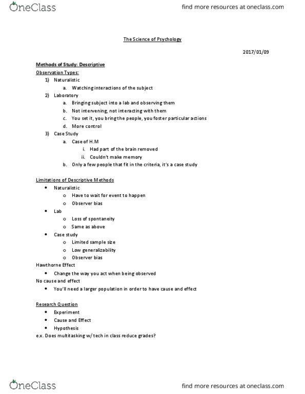 PS102 Lecture Notes - Lecture 2: Krypto, Observer-Expectancy Effect, Hawthorne Effect thumbnail