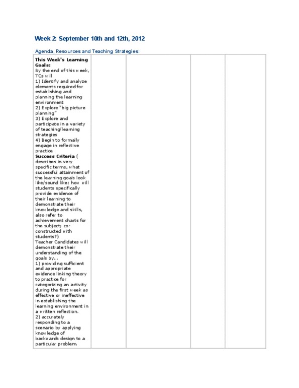 CURS 4200U Lecture Notes - Graphic Organizer, Variety Store, Visual Learning thumbnail