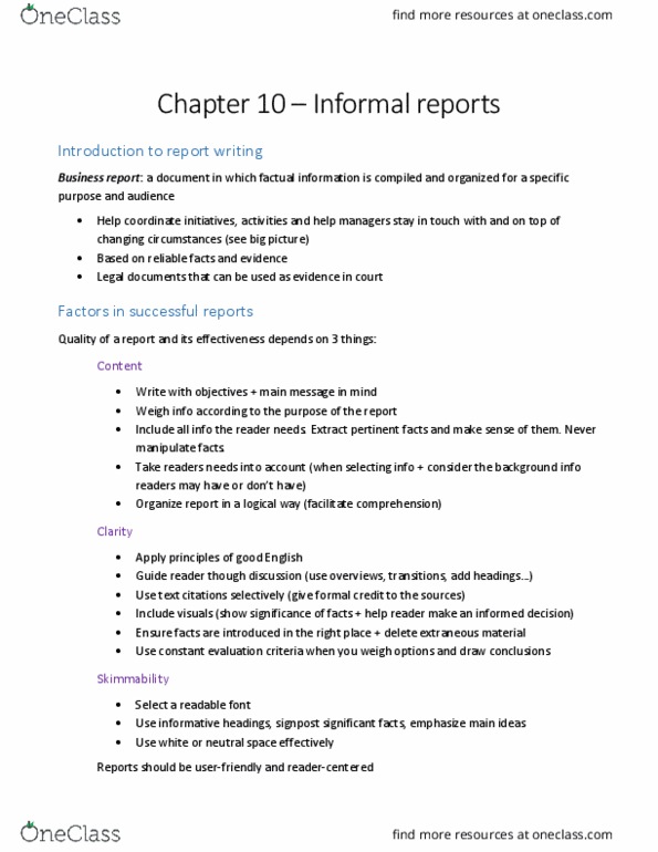 COMM 212 Chapter Notes - Chapter 10: Indirect Approach, Personal Pronoun, User Friendly thumbnail