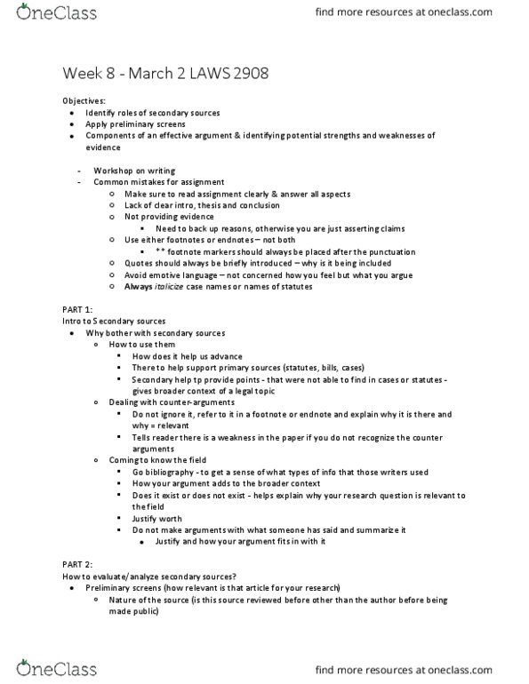 LAWS 2908 Lecture 8: Week 8 (MArch 2) LAWS 2908 thumbnail