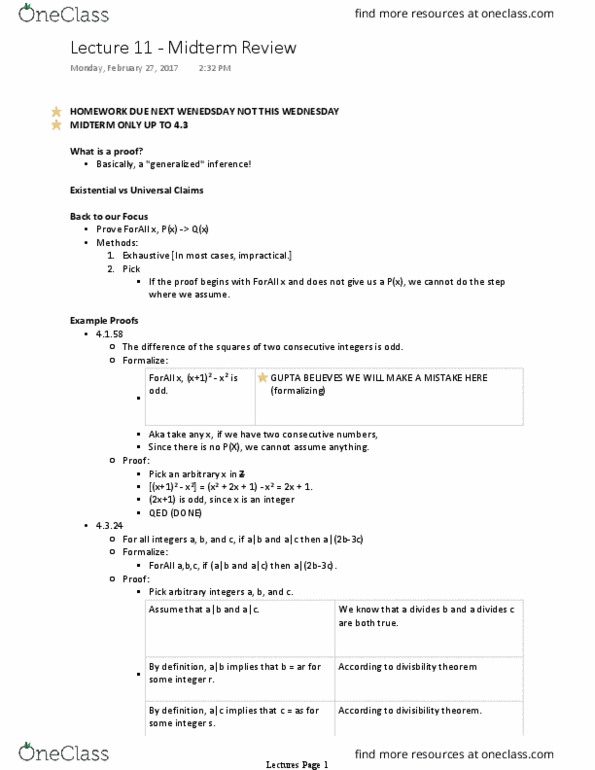 CSE 215 Lecture 11: Midterm Review thumbnail