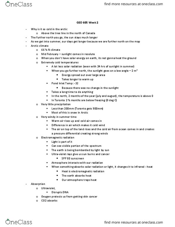 GEO 605 Lecture Notes - Lecture 2: Arctic Air, Jet Stream, Background Radiation thumbnail