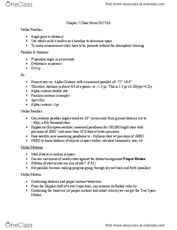 AST 10G Lecture Notes - Lecture 6: Radial Velocity, Double Star, Hipparcos thumbnail