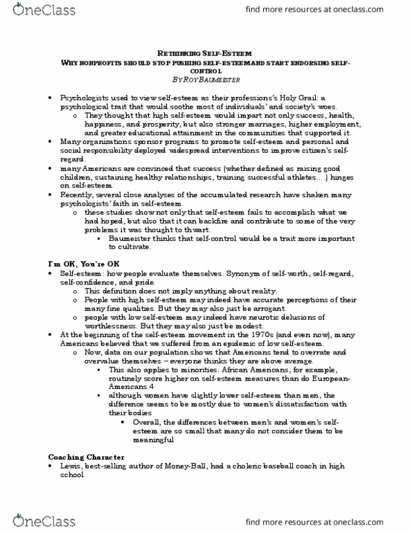 PSYC 332 Chapter Notes - Chapter 8: Chicken Soup For The Soul, Cash Flow, Gluttony thumbnail