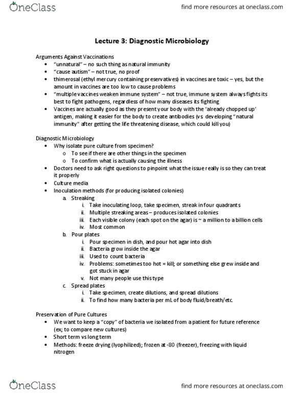 HSS 1100 Lecture Notes - Lecture 3: Transmission Electron Microscopy, Gram Staining, Scanning Electron Microscope thumbnail