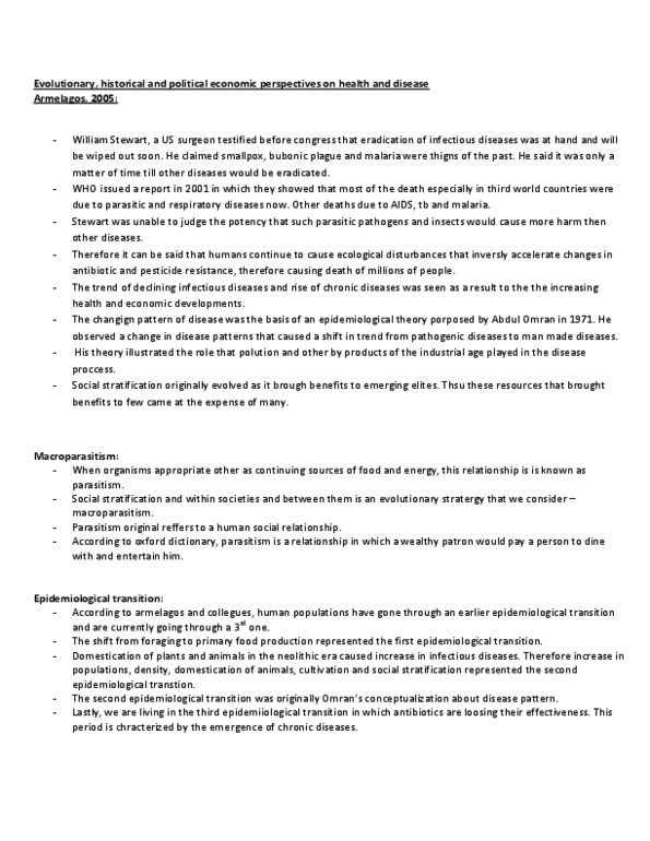 HLTC05H3 Chapter Notes -Zoonosis, Scrub Typhus, Epidemiological Transition thumbnail