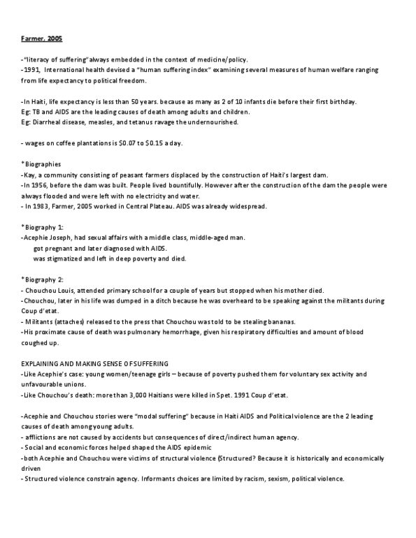 HLTC05H3 Chapter Notes -Pulmonary Hemorrhage, Shortness Of Breath, Liberation Theology thumbnail