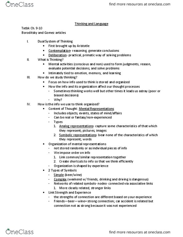 PSY BEH 11B Lecture Notes - Lecture 7: Confirmation Bias, Loss Aversion, Daniel Kahneman thumbnail