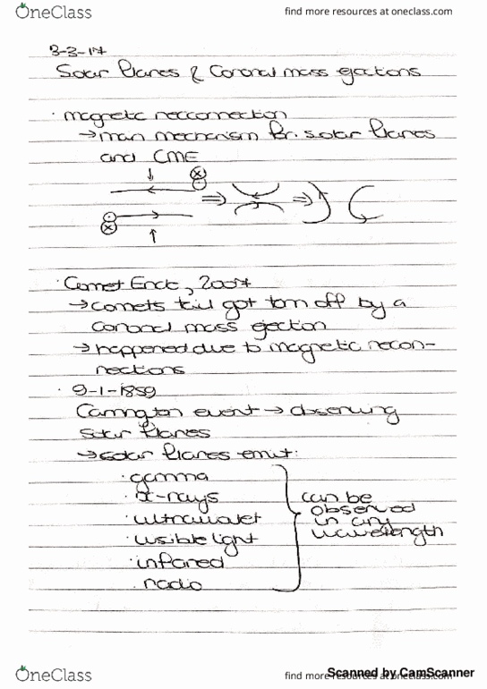 EPS SCI 7 Lecture 19: Solar Flares and Coronal Mass Ejections (Friday, week 8) thumbnail