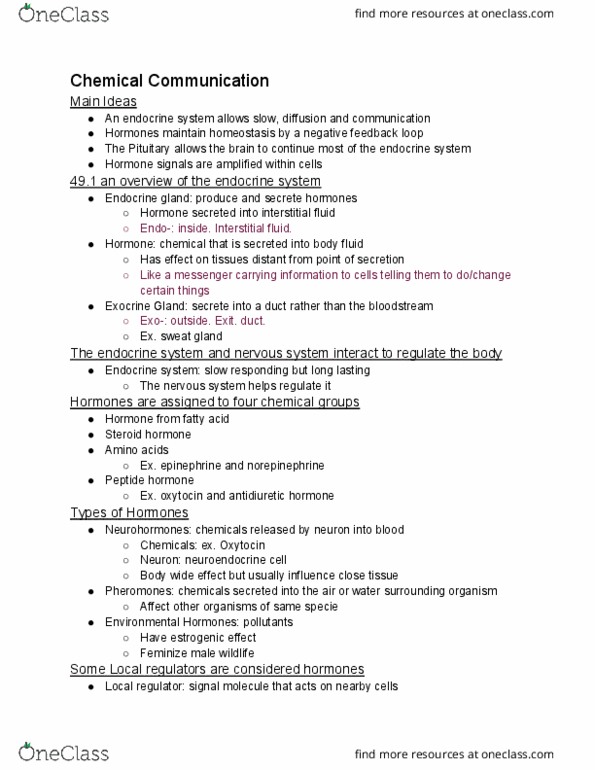 BIOL-1110 Chapter Notes - Chapter p.1044-65: Endocrine Gland, Extracellular Fluid, Sweat Gland thumbnail