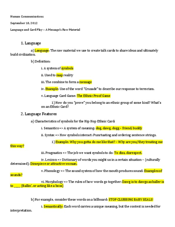 COM 100 Lecture Notes - Pragmatics, Social Distance thumbnail