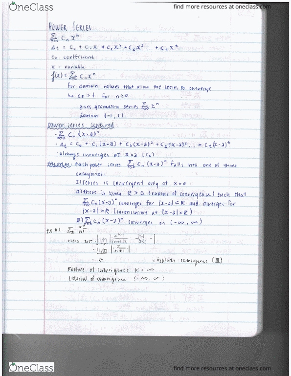 MATH 126 Chapter 8.5: Power Series thumbnail