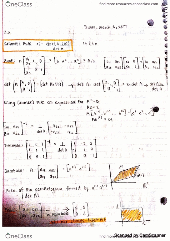 MATH 20F Lecture Notes - Lecture 20: Parallelogram thumbnail