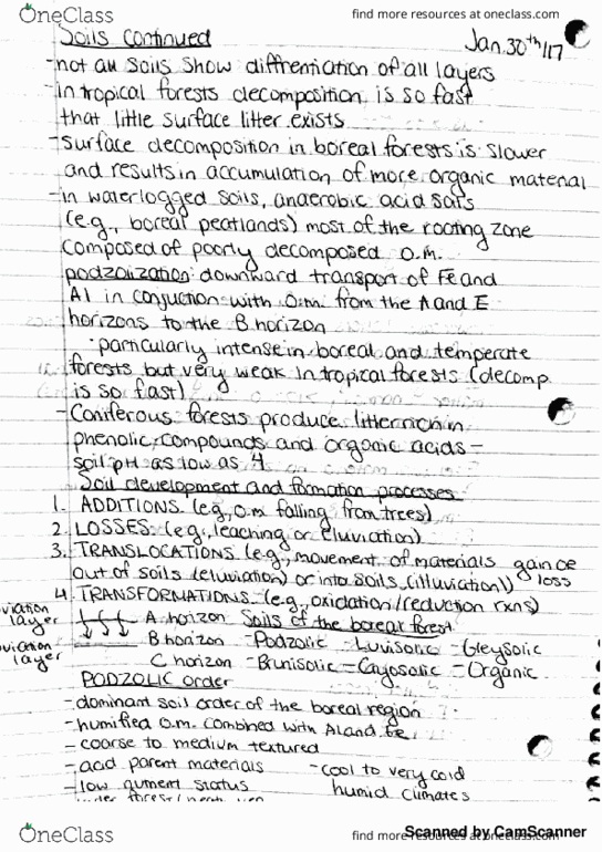 BIOL366 Lecture Notes - Lecture 9: Lichen, Parent Material, Autotroph thumbnail
