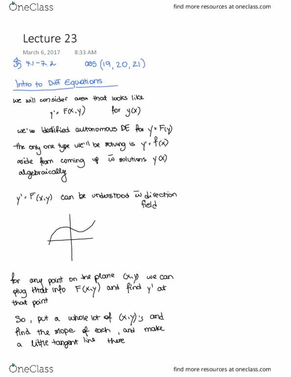 MATH 1LS3 Lecture Notes - Lecture 23: Antiderivative thumbnail