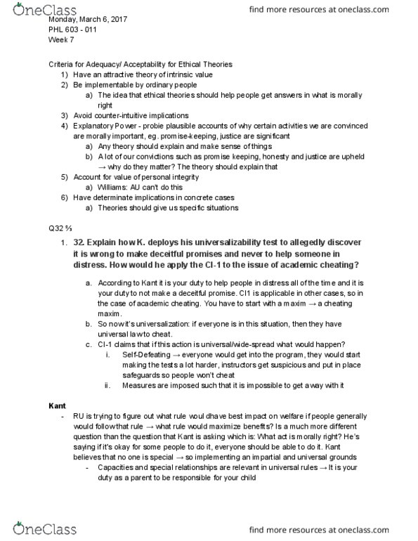 PHL 603 Lecture Notes - Lecture 7: List Of Bus Routes In Queens, Universalizability, Flush Toilet thumbnail