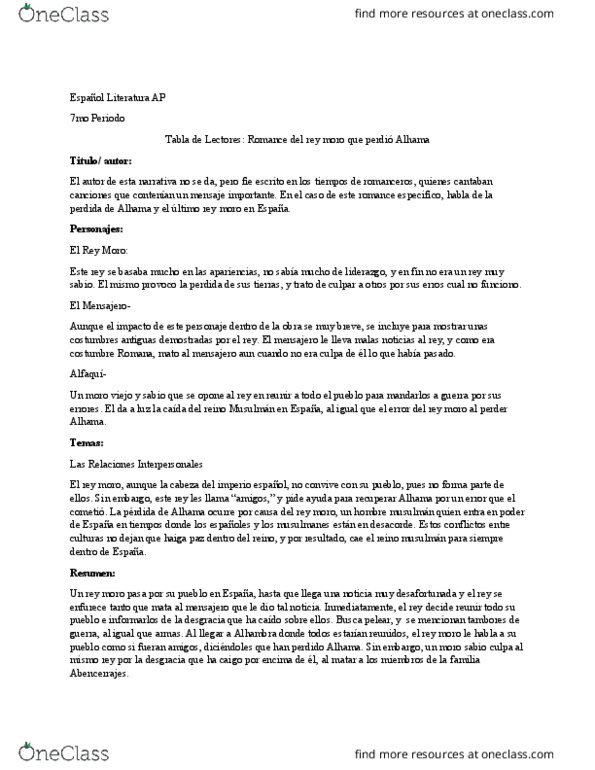 SPAN 301 Lecture Notes - Lecture 3: Los Tiempos, Cd Mensajero, El Al thumbnail