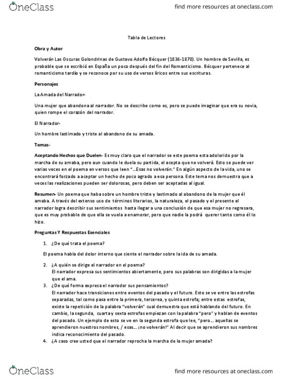 SPAN 301 Lecture Notes - Lecture 11: La Segunda, Recto And Verso, Rompe thumbnail