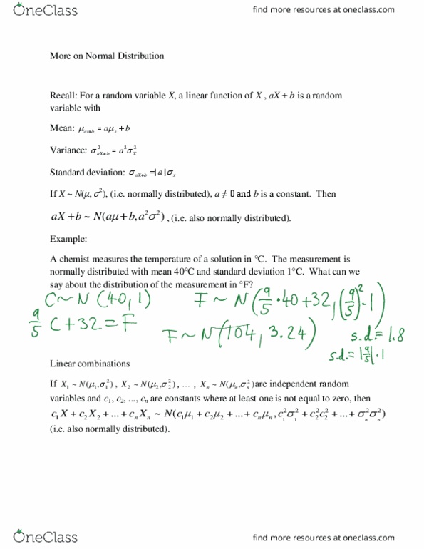 STAT 3450 Lecture Notes - Lecture 11: Standard Deviation thumbnail