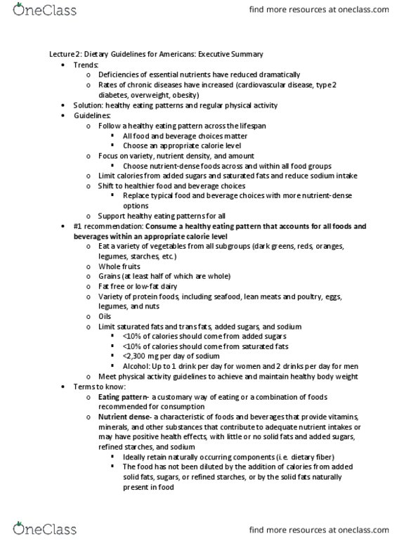 URBS 359 Chapter Notes - Chapter 2: Dietary Fiber, Nutrient Density, Cardiovascular Disease thumbnail