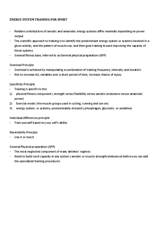 BPK 143 Lecture Notes - Interval Training, Plyometrics, Muscle Contraction thumbnail