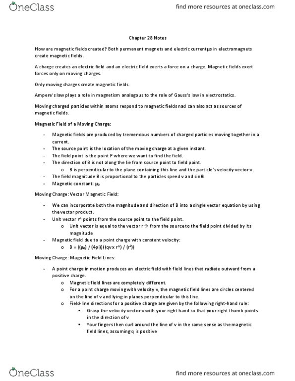 PHYS 102 Chapter 28: Chapter 28 Notes thumbnail