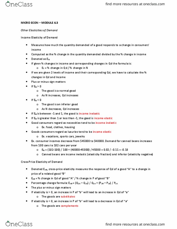 ECON 1B03 Chapter Notes - Chapter 4: Inferior Good, Normal Good, Demand Curve thumbnail