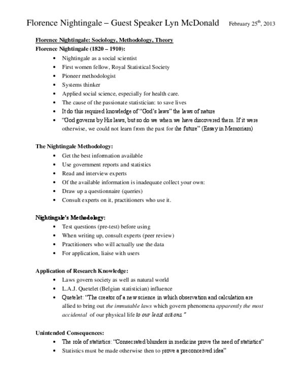 SOAN 2112 Lecture Notes - Royal Statistical Society, Bar Chart, Crimean War thumbnail